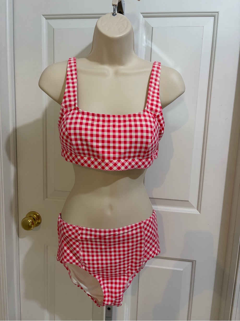 Draper James X Lands End Gingham Bikini Set